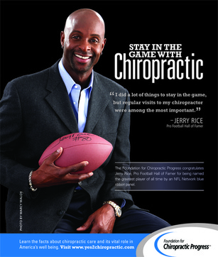 Jerry Rice credits chiropractic care for his success in football